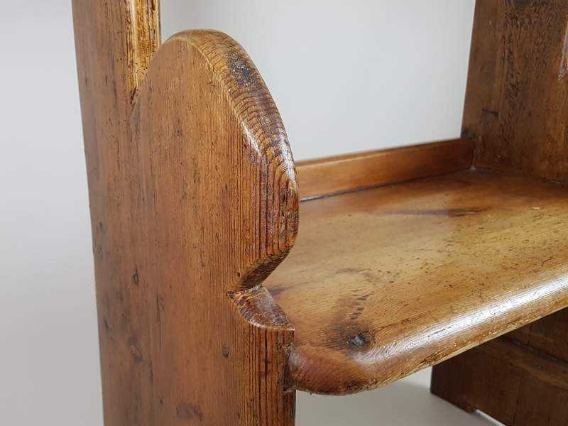 Small Victorian Oak Pew