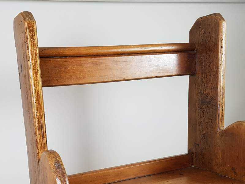 Small Victorian Oak Pew