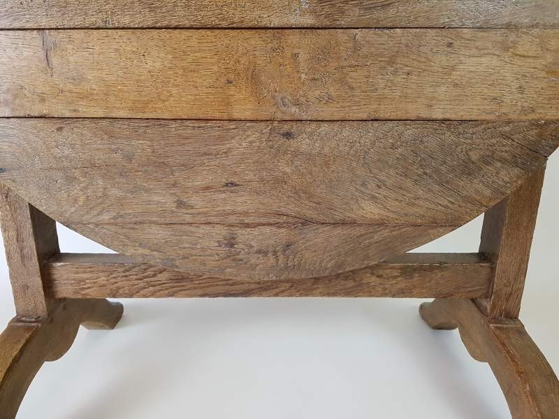 Oak and Fruitwood Vendage or Wine Tasting Table
