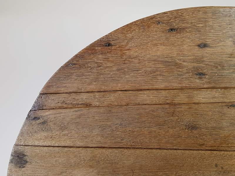 Oak and Fruitwood Vendage or Wine Tasting Table