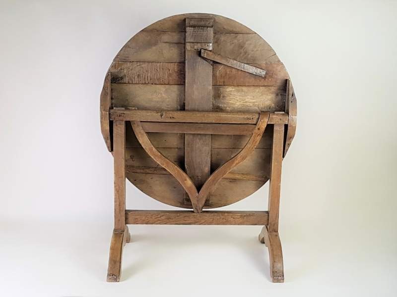 Oak and Fruitwood Vendage or Wine Tasting Table