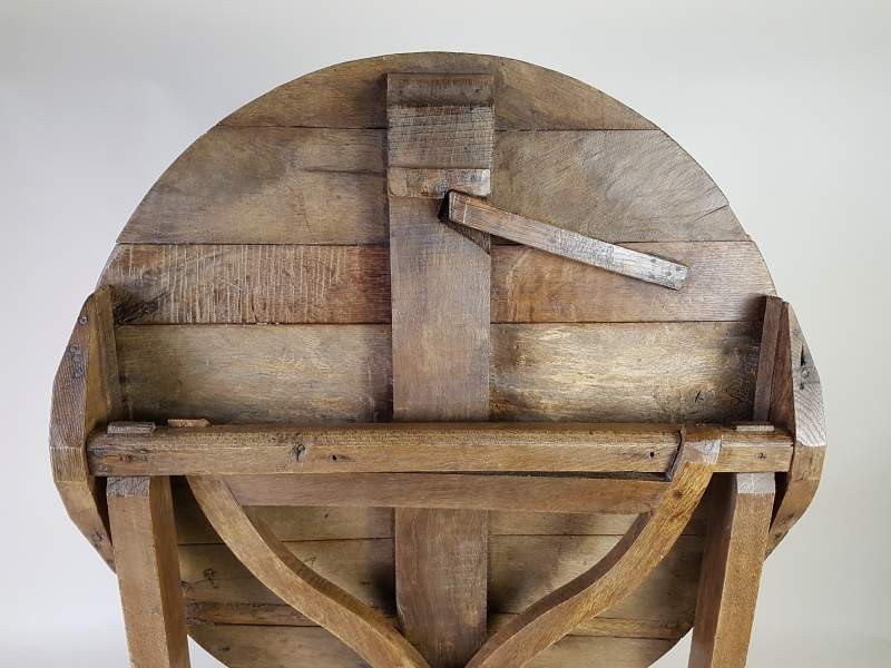 Oak and Fruitwood Vendage or Wine Tasting Table