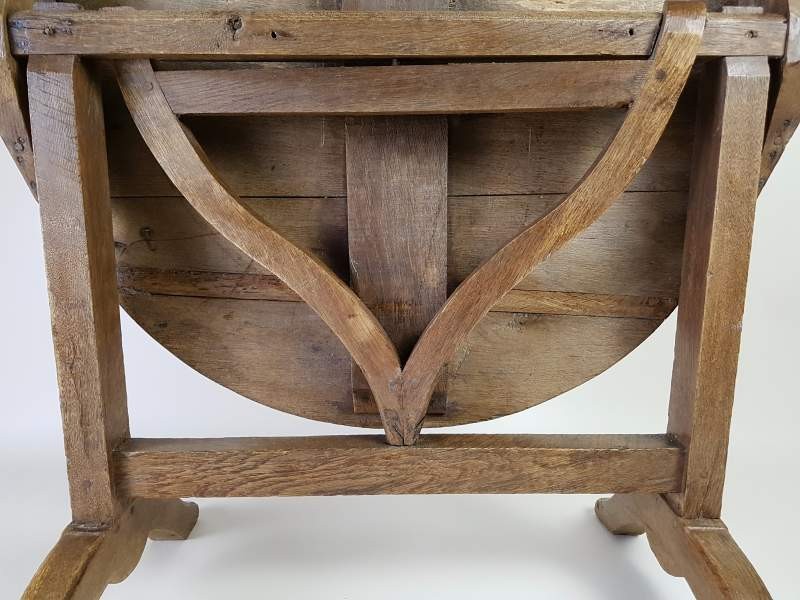 Oak and Fruitwood Vendage or Wine Tasting Table