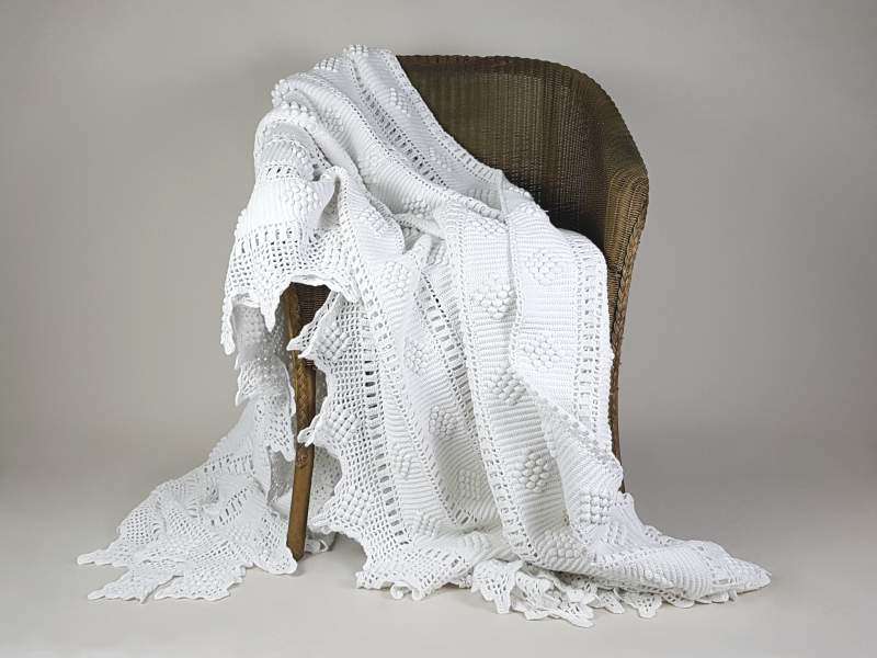 Bed Cover ~ Cotton, Crochet