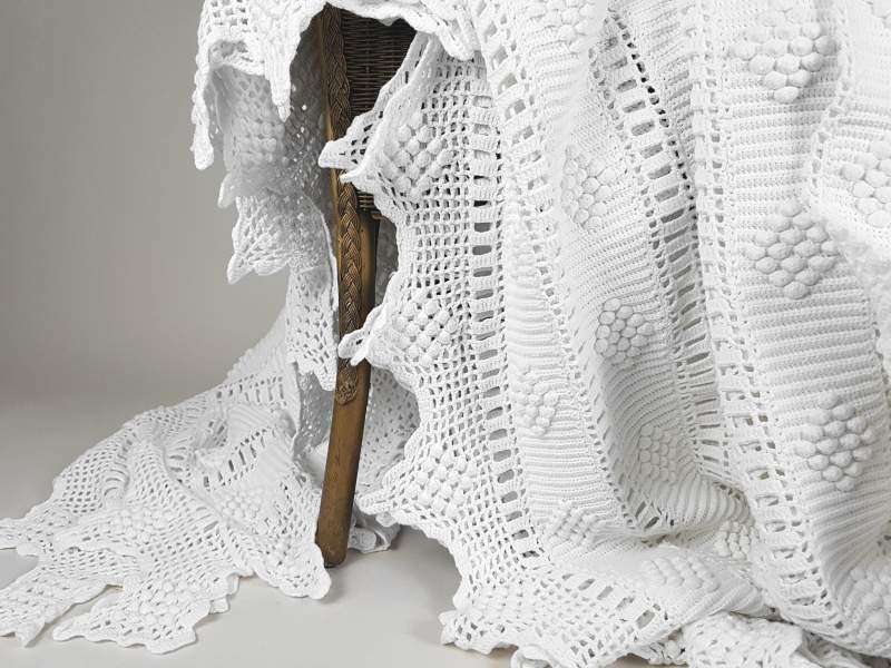 Bed Cover ~ Cotton, Crochet