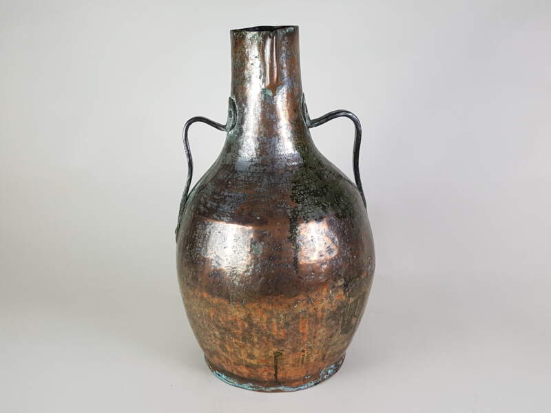 Sculptural Copper Jug with good patina