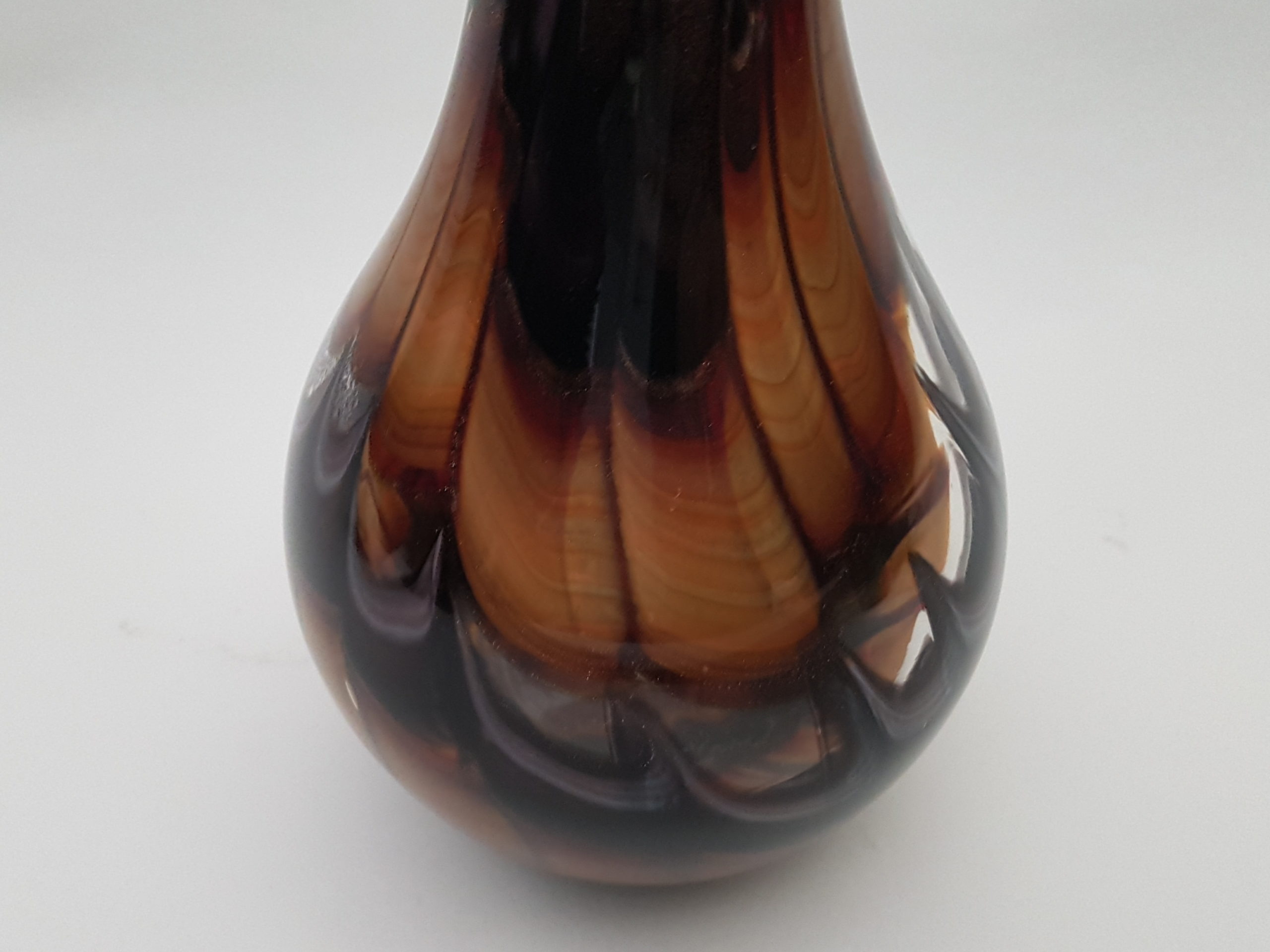 Pair of Decorative Mid Century Studio Glass Vases