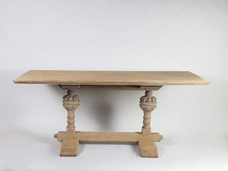 French bleached oak Refectory Table