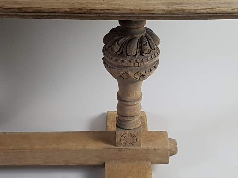 French bleached oak Refectory Table
