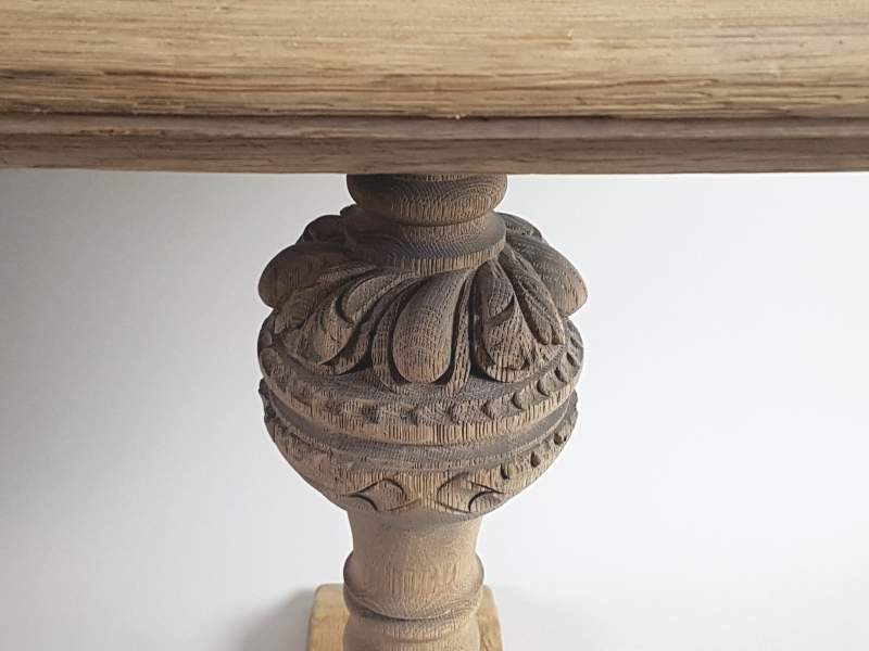 French bleached oak Refectory Table