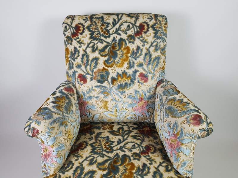 Arm Chair and Foot Stool