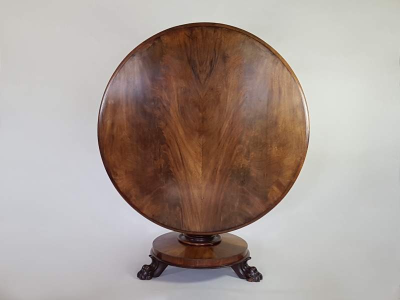 Large mahogany Victorian Tilt Top Table