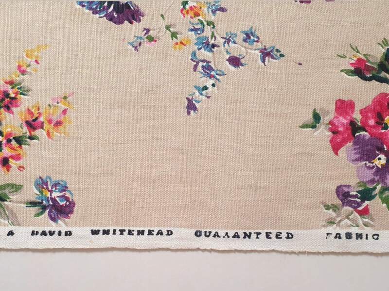 Linen Floral Fabric