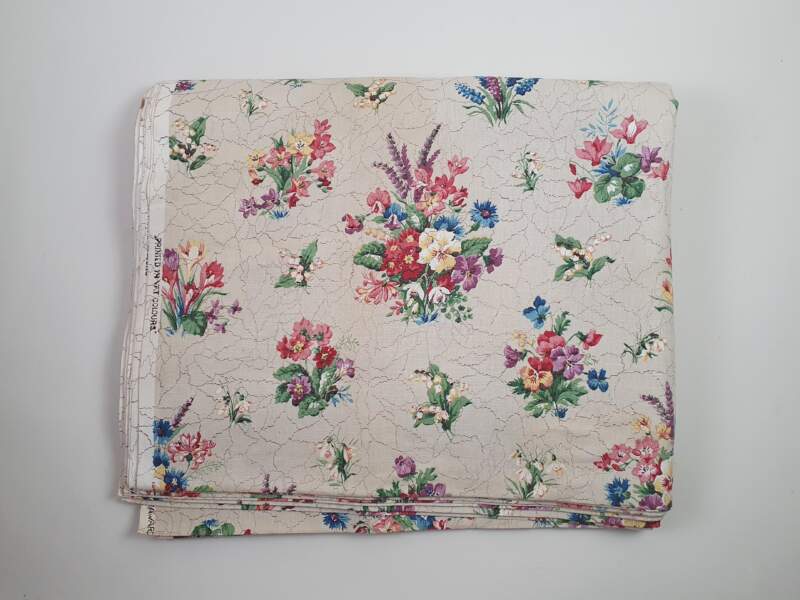 Linen Floral Fabric