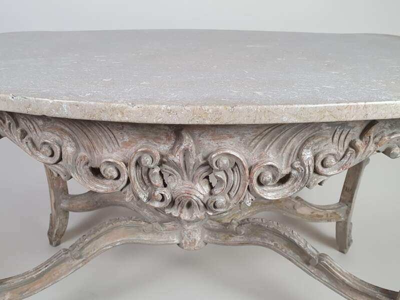 Italian 19th century marble topped Console Table