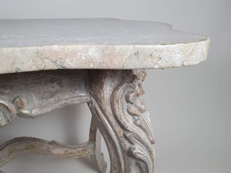 Italian 19th century marble topped Console Table
