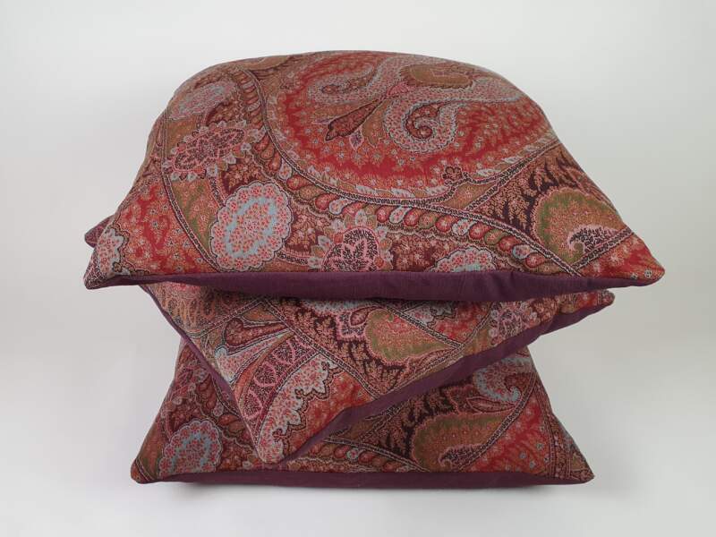 Victorian Paisley Wool Cushions