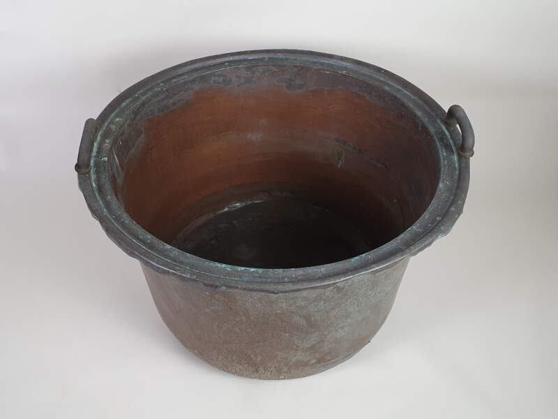 Large Dutch copper, for use as a Log Basket or garden planter