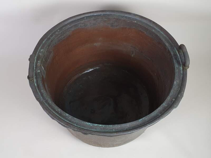 Large Dutch copper, for use as a Log Basket or garden planter