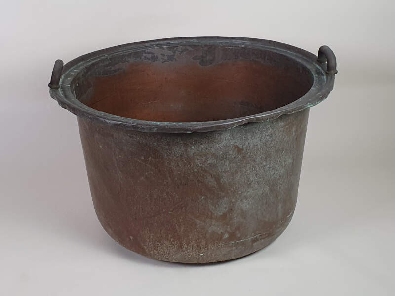 Large Dutch copper, for use as a Log Basket or garden planter