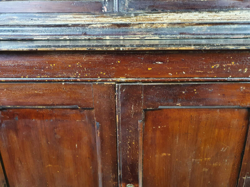 Irish Country House Glass Cupboard or Dresser