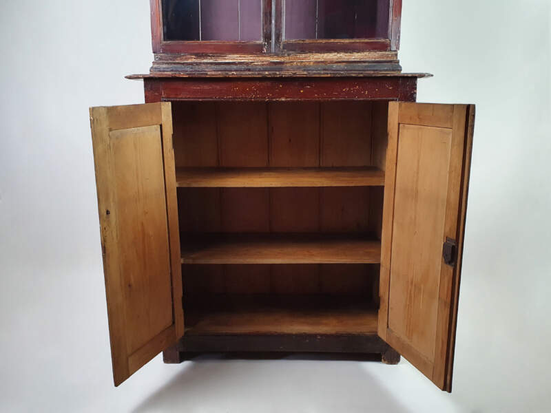 Irish Country House Glass Cupboard or Dresser