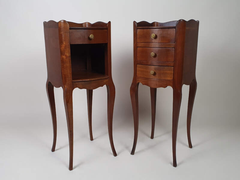 Pair of petite French Bedside Tables