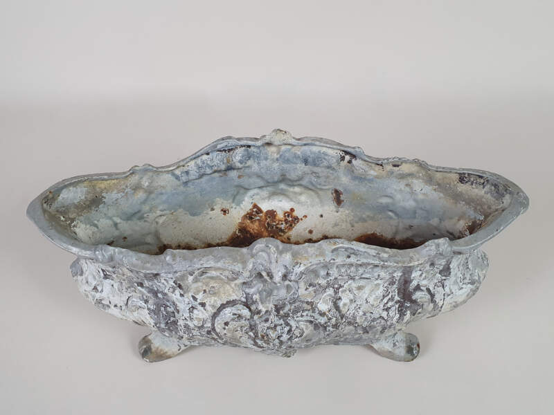 Decorative Cast Iron Jardiniere, Wonderful Patina