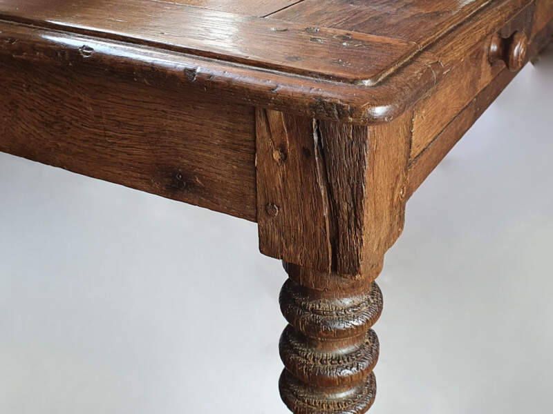 18th century French oak country serving table