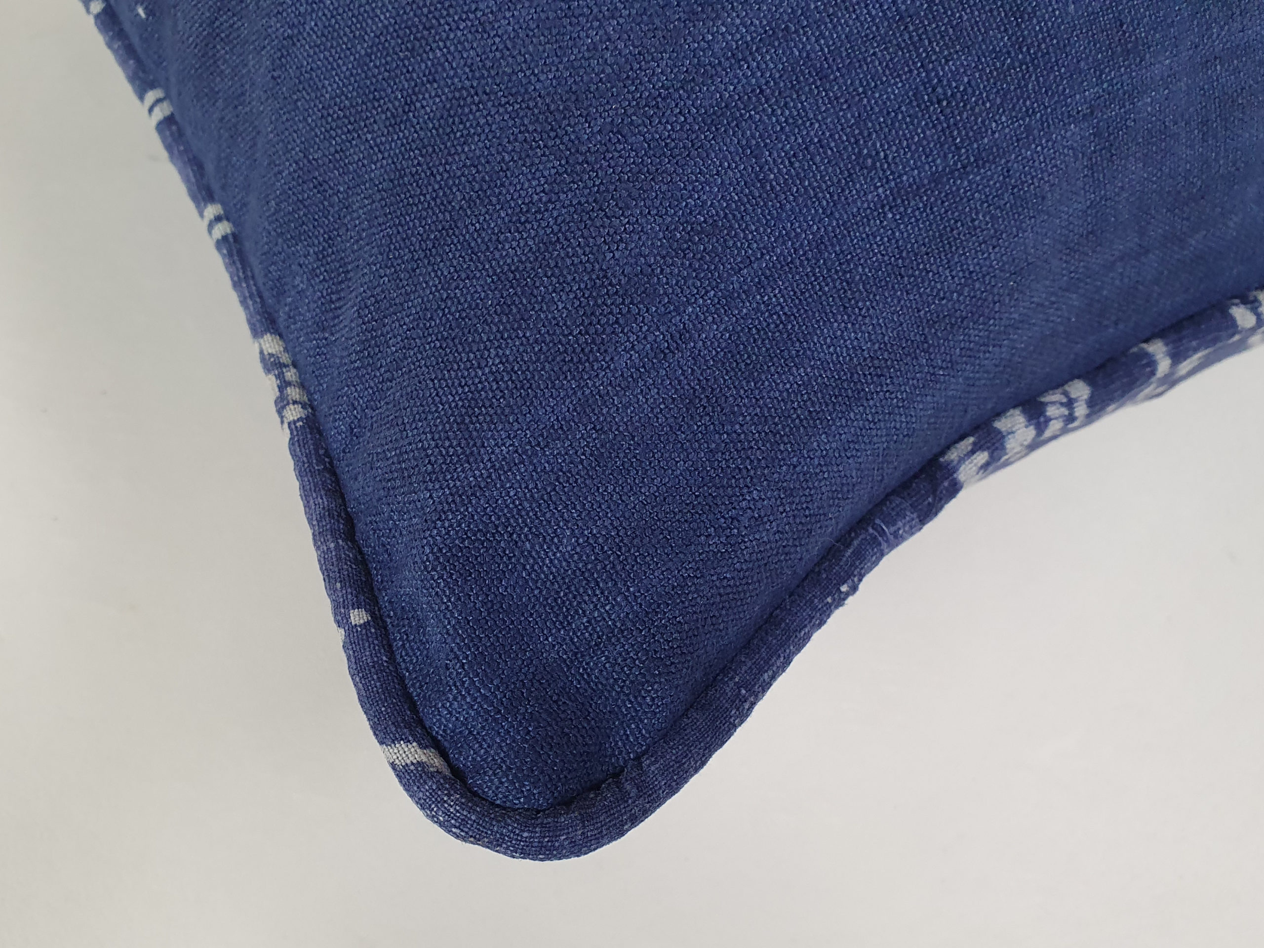 Mid Century Vietnamese indigo resist block printed Cushions