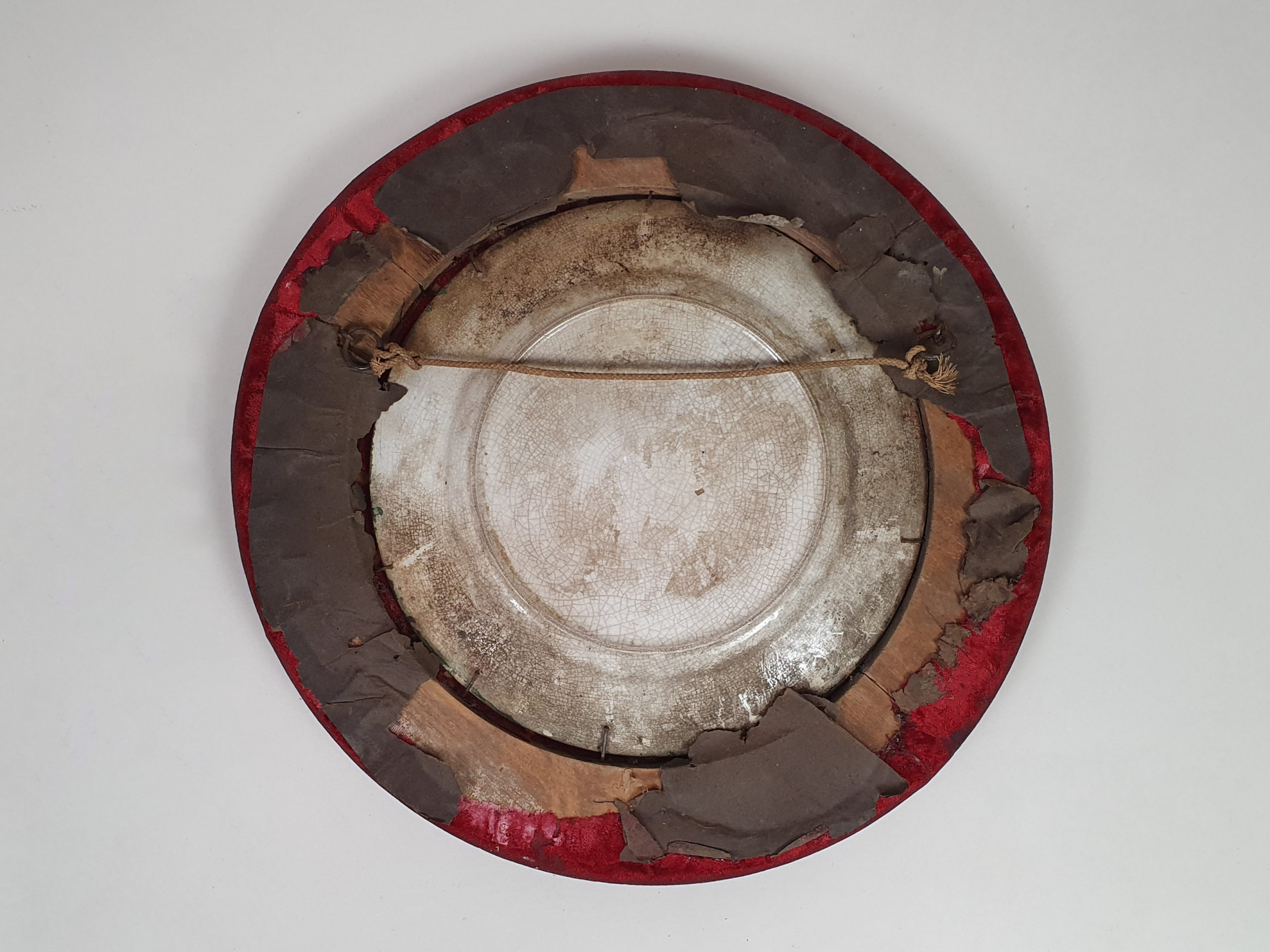 Pair of French Pique Assiettes, broken tile mosaic Plates