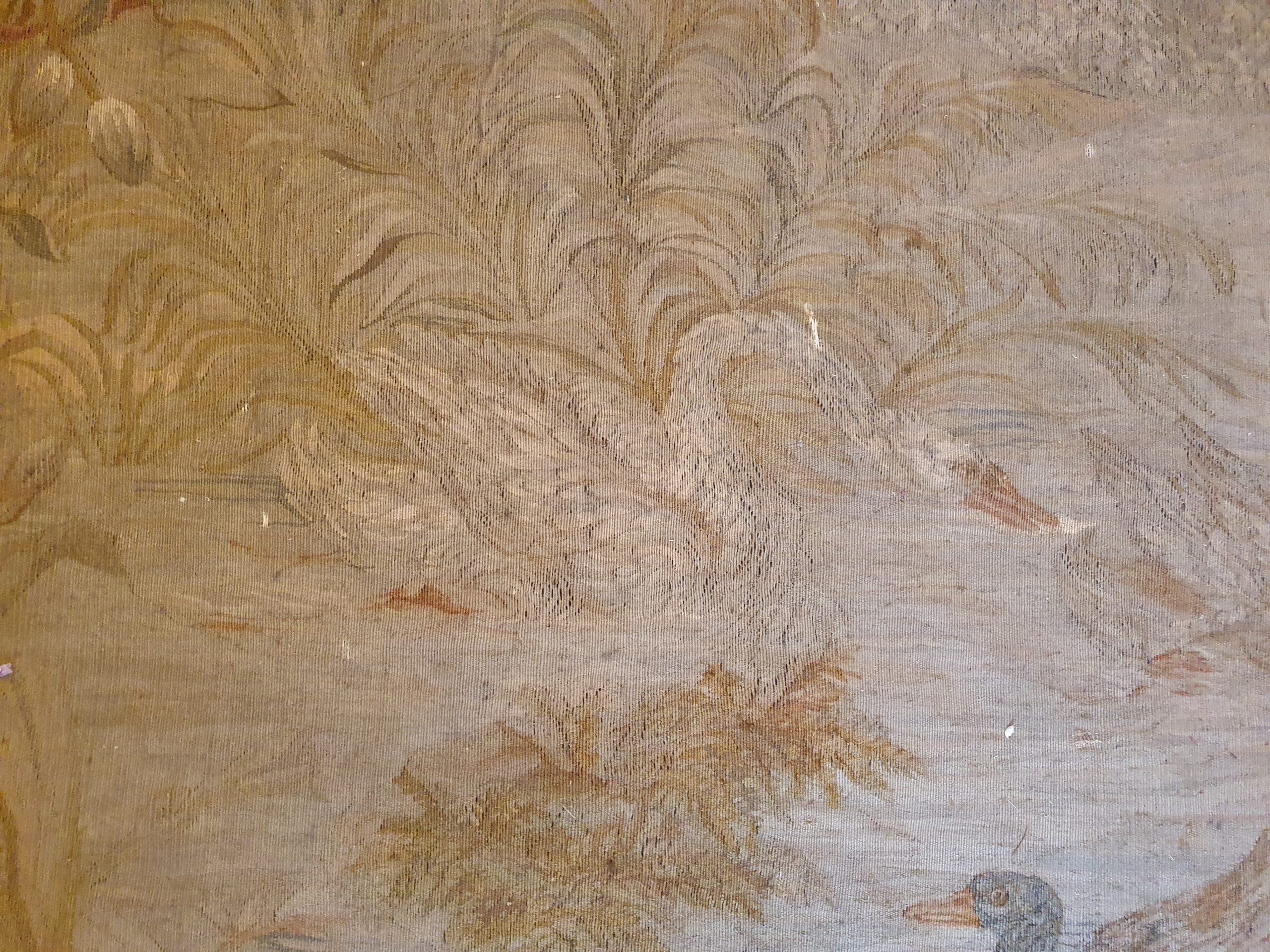Large Aubusson Tapestry from early 1800s, wonderful muted colours