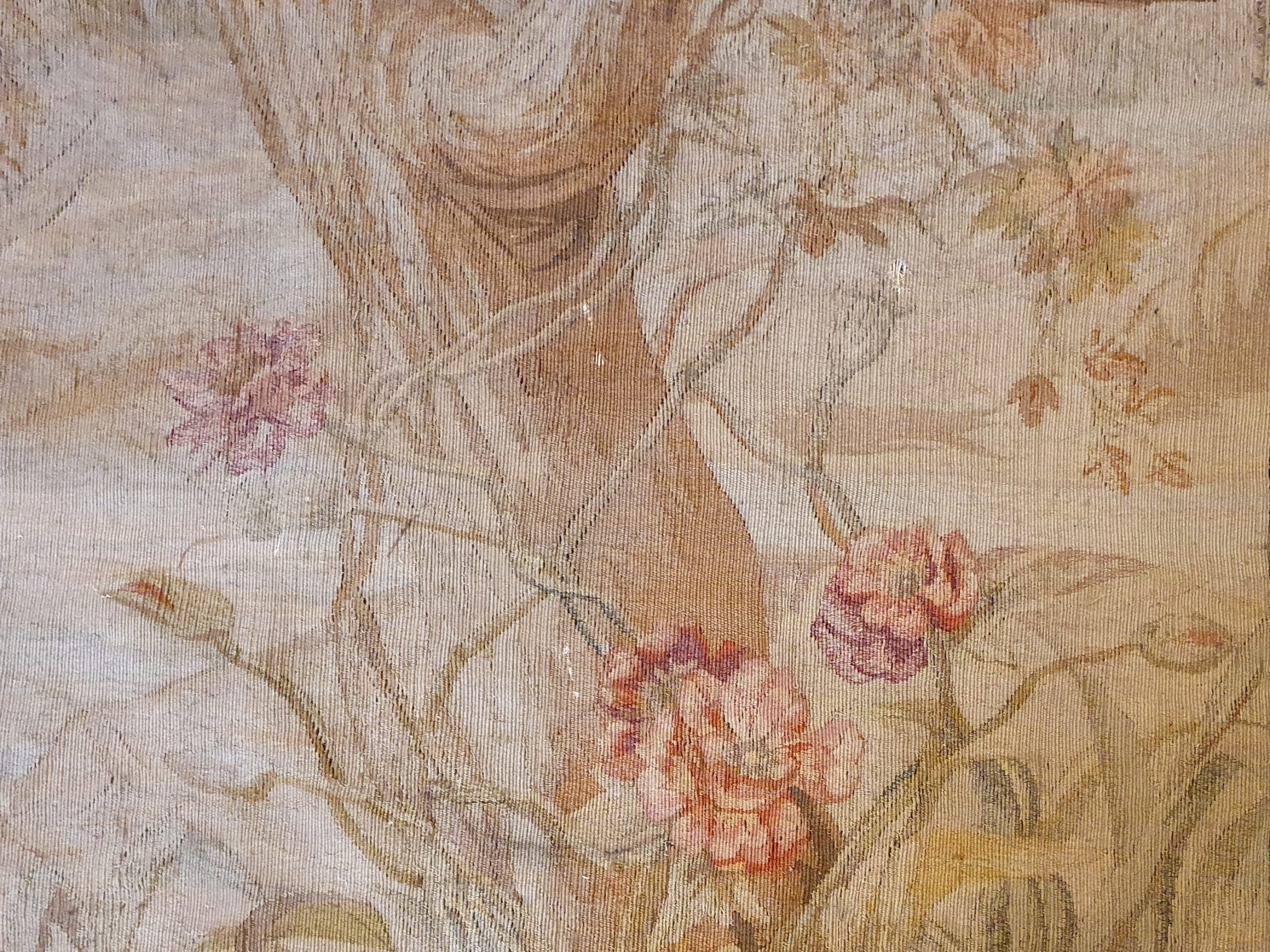 Large Aubusson Tapestry from early 1800s, wonderful muted colours