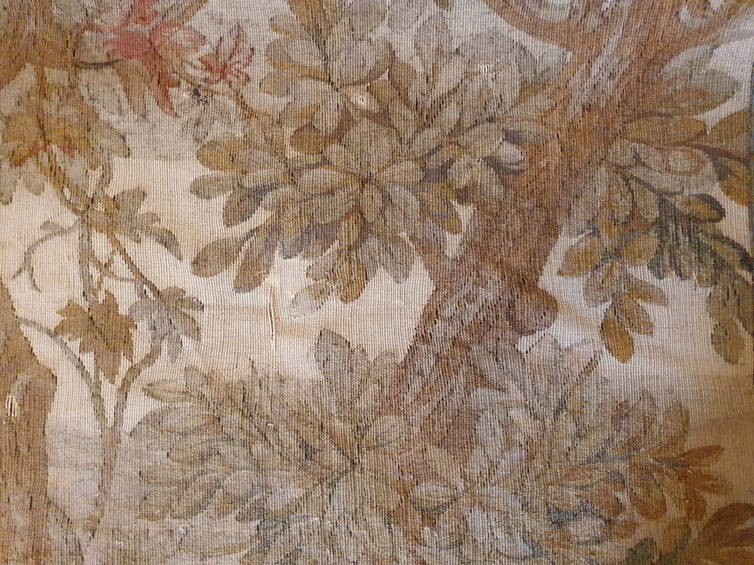 Large Aubusson Tapestry from early 1800s, wonderful muted colours