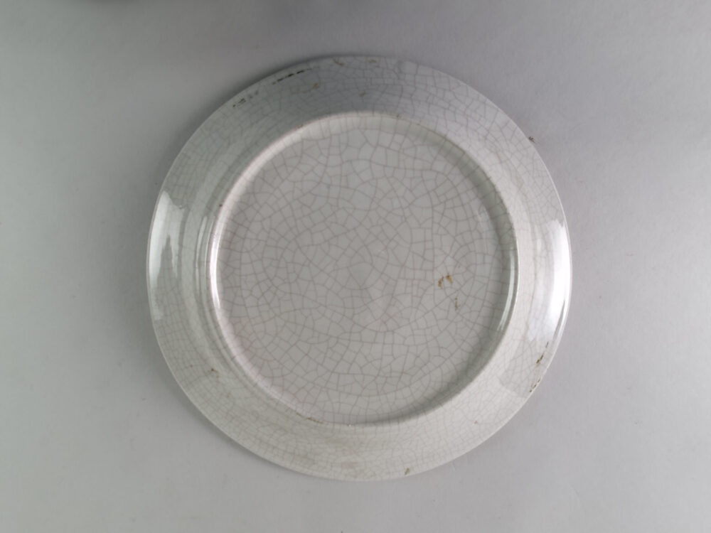 19th century antique Ceramic Plate depicting October