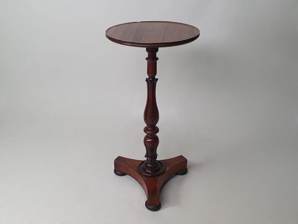 A William IV mahogany and rosewood antique Wine or Lamp Table