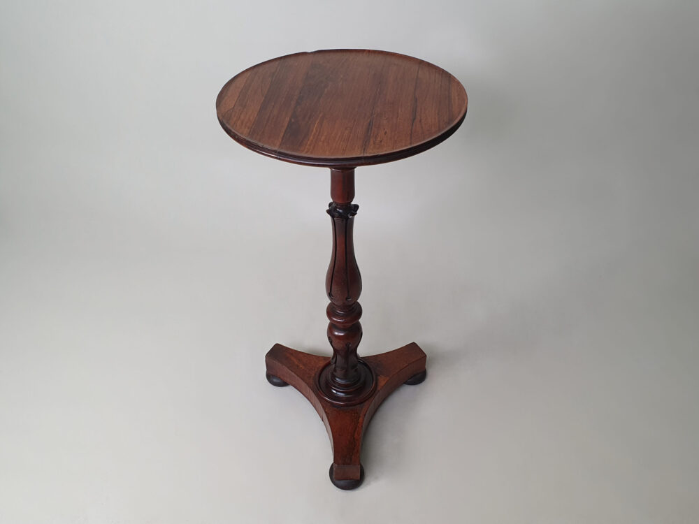 A William IV mahogany and rosewood antique Wine or Lamp Table