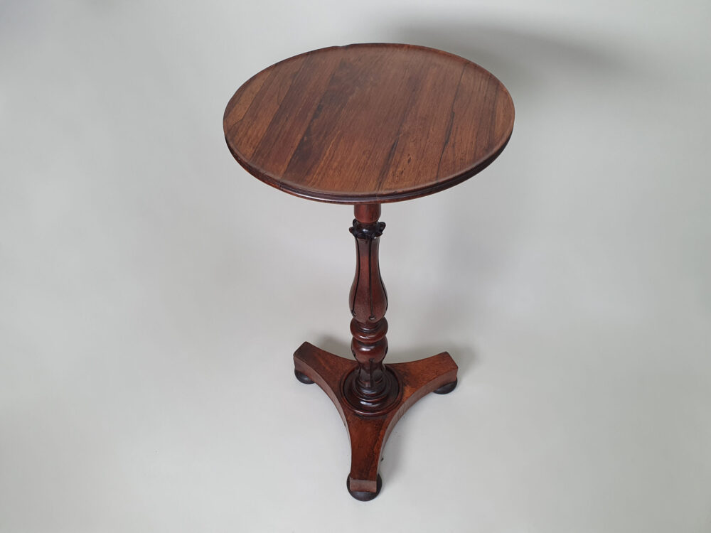 A William IV mahogany and rosewood antique Wine or Lamp Table