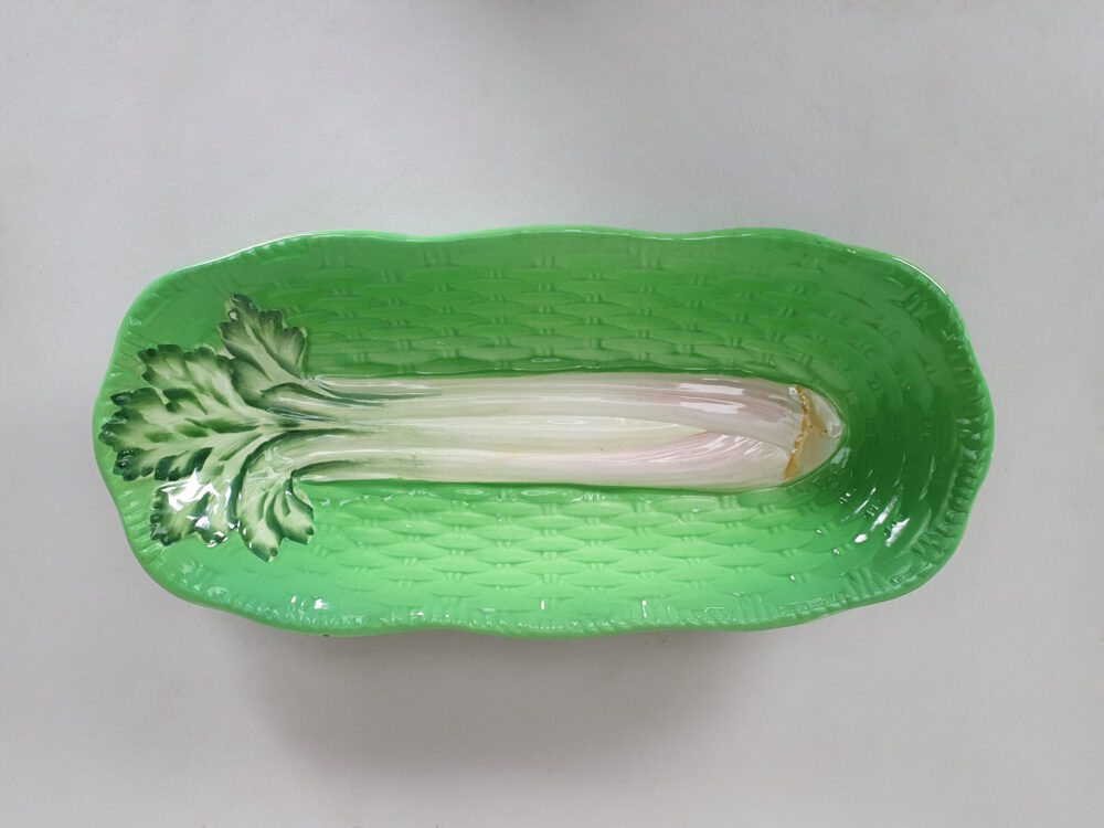 A pair of antique ceramic Beswick Ware Celery Dishes