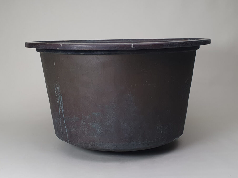 A pair of large garden antique copper Planters