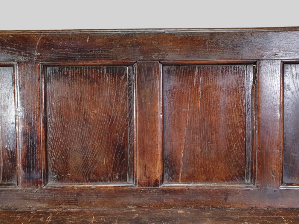 17th century English antique elm Settle