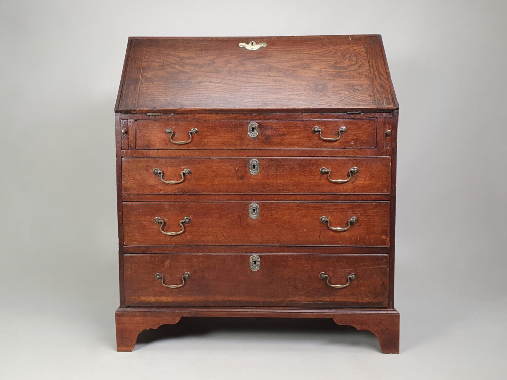 Antique 18th century Georgian oak Bureau and Writing Desk