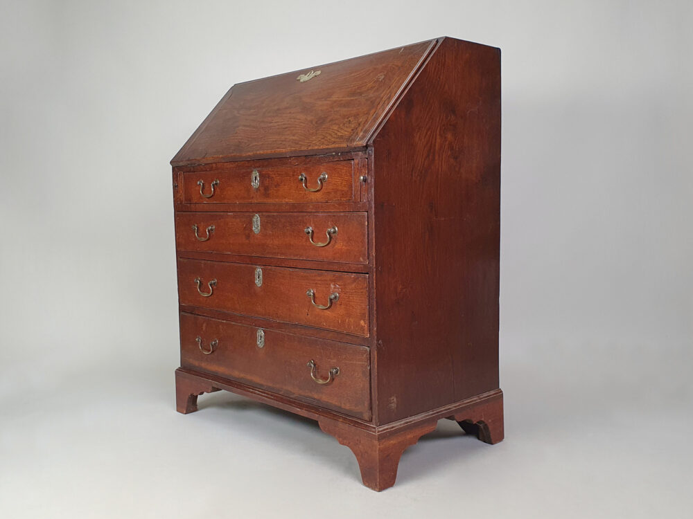 Antique 18th century Georgian oak Bureau and Writing Desk
