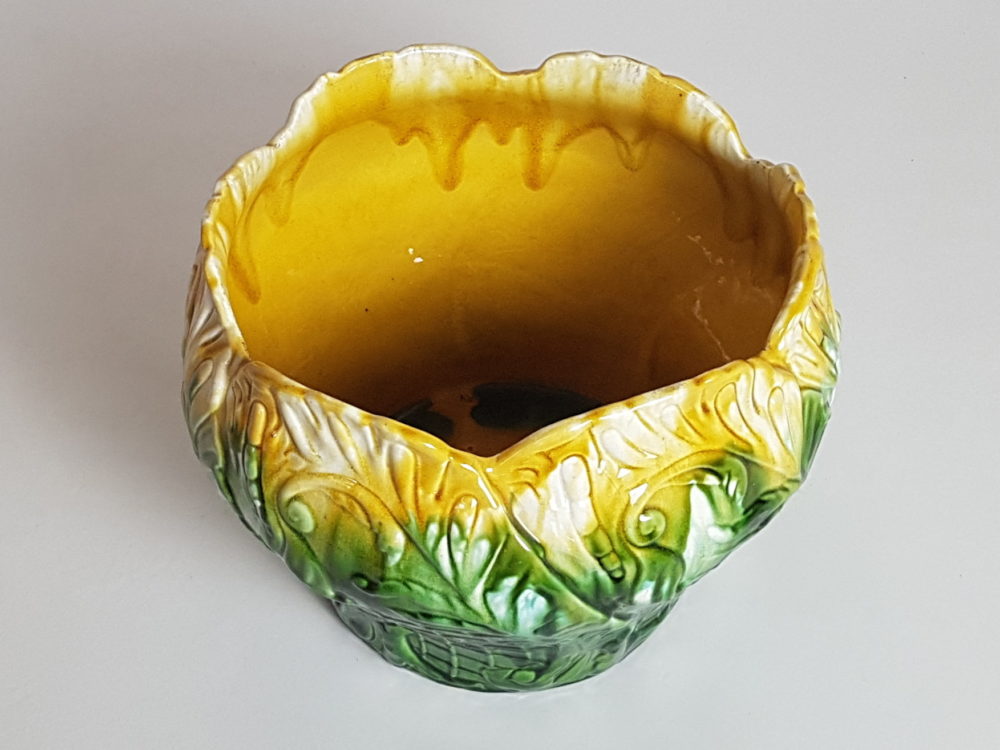 Antique Ault majolica Jardiniere