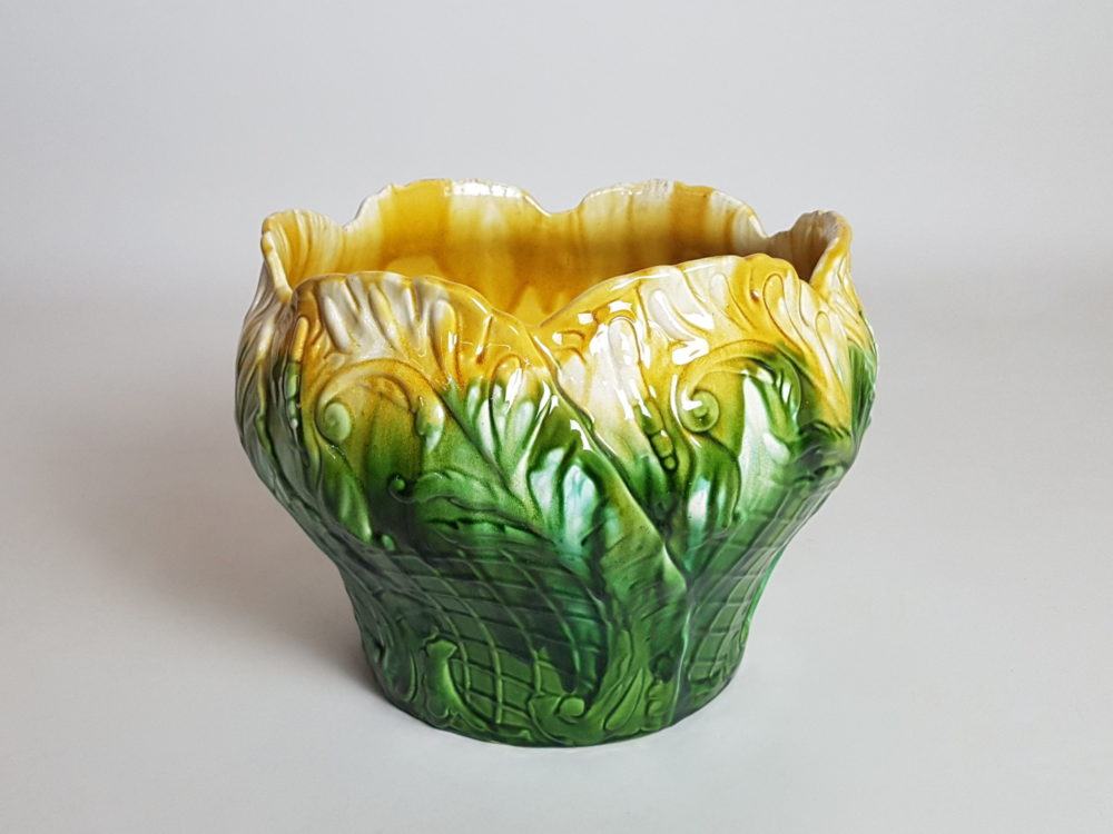 Antique Ault majolica Jardiniere