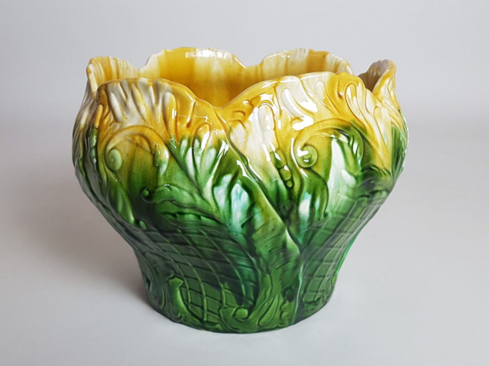 Antique Ault majolica Jardiniere