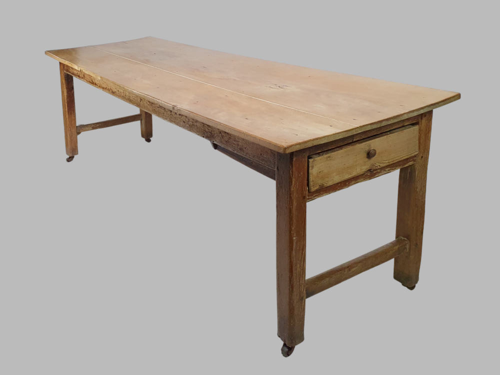 Rustic antique Beech Farmhouse Table