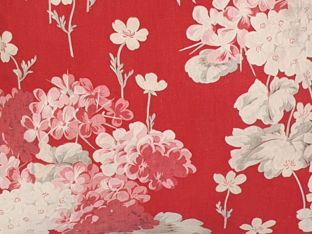 Antique Cushion in French floral fabric