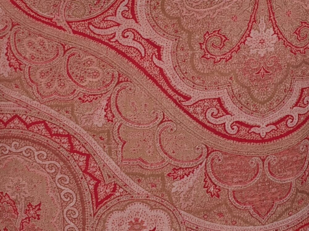 Antique Cushion made from Paisley Shawl