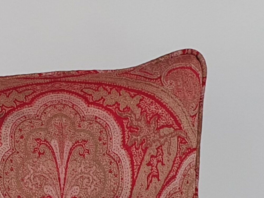 Antique Cushion made from Paisley Shawl